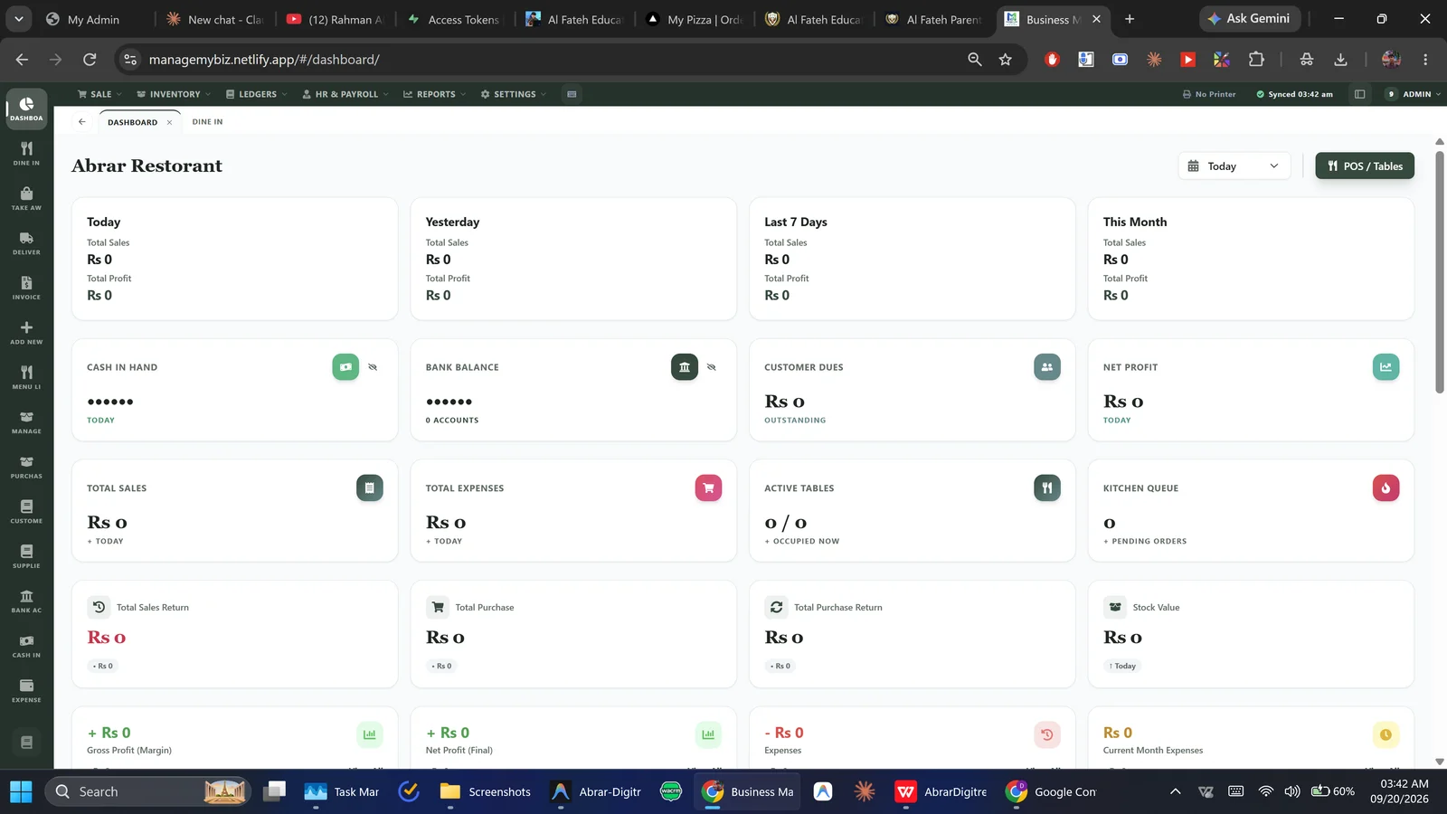 Restaurant Management Software with Table, POS & Delivery Control