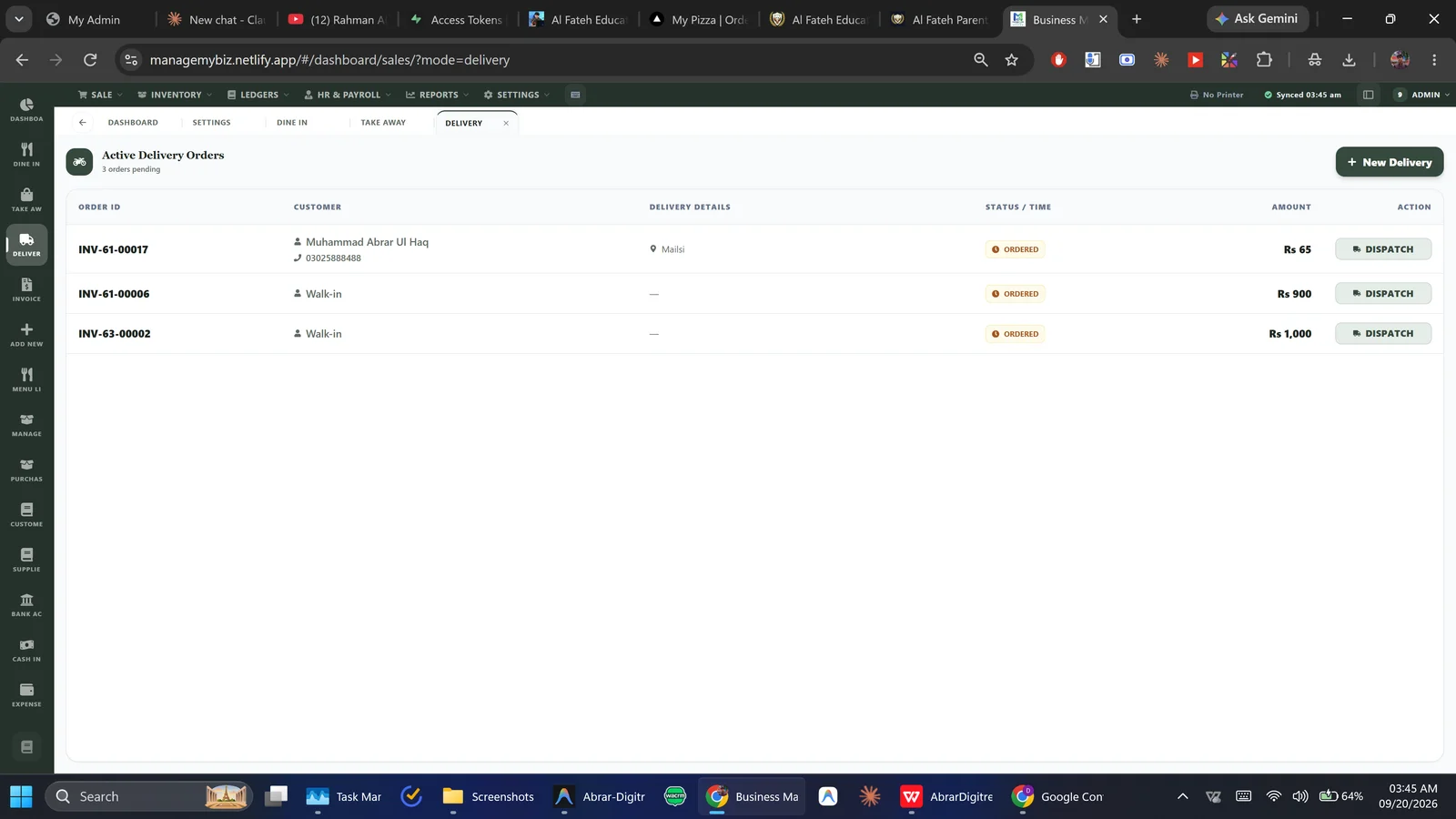 Restaurant Management Software with Table, POS & Delivery Control screenshot 5