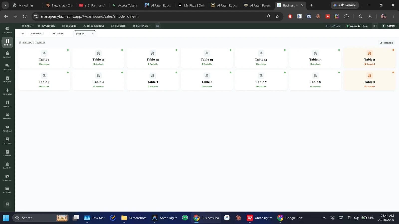 Restaurant Management Software with Table, POS & Delivery Control screenshot 2