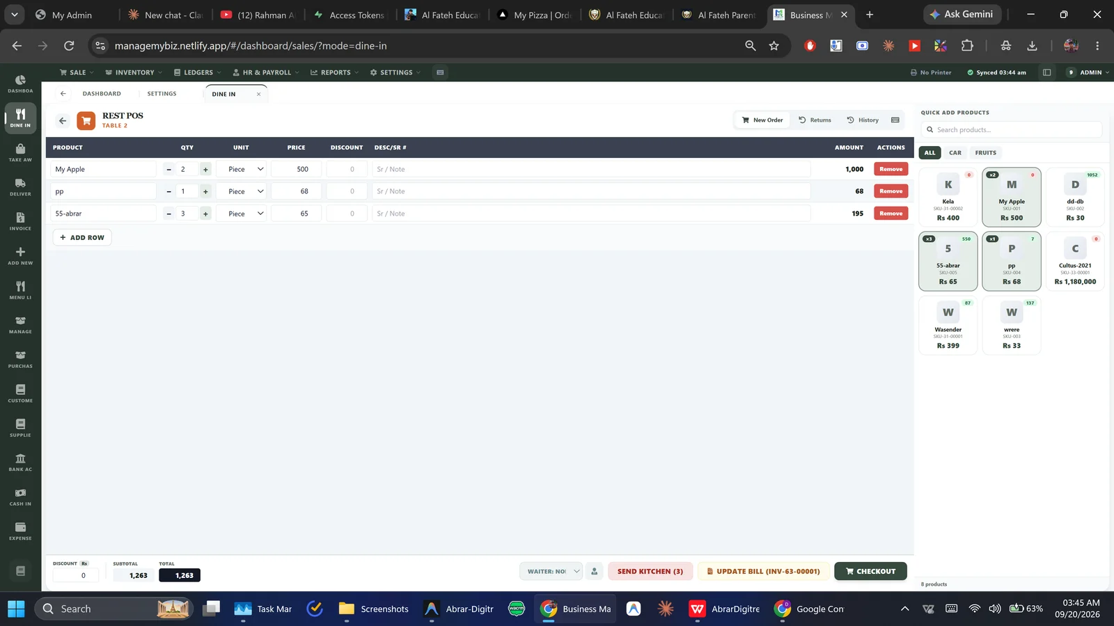 Restaurant Management Software with Table, POS & Delivery Control screenshot 3