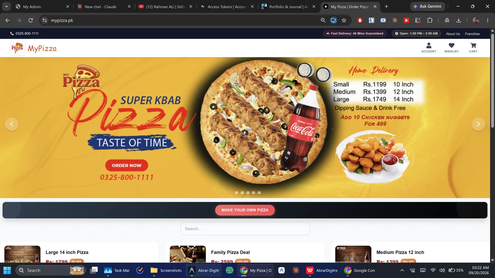 MyPizza: A Mobile-First Online Ordering & Delivery Platform