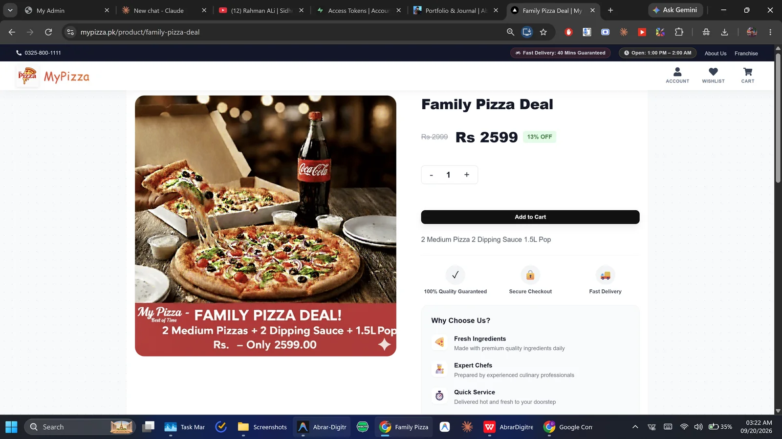 MyPizza: A Mobile-First Online Ordering & Delivery Platform screenshot 2