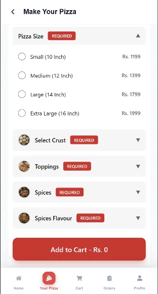 MyPizza: A Mobile-First Online Ordering & Delivery Platform screenshot 4