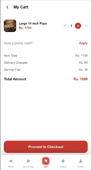 MyPizza: A Mobile-First Online Ordering & Delivery Platform screenshot 6