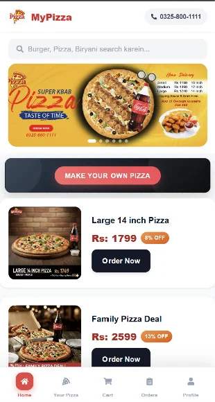 MyPizza: A Mobile-First Online Ordering & Delivery Platform screenshot 3