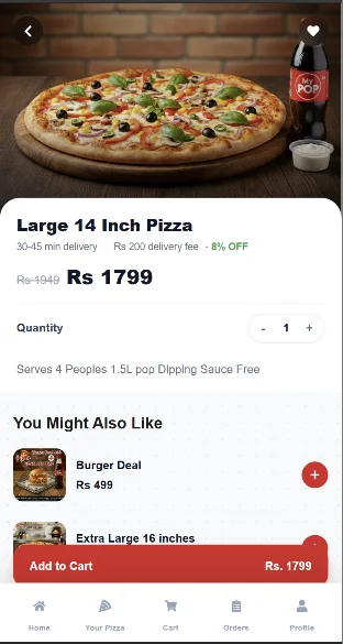 MyPizza: A Mobile-First Online Ordering & Delivery Platform screenshot 5